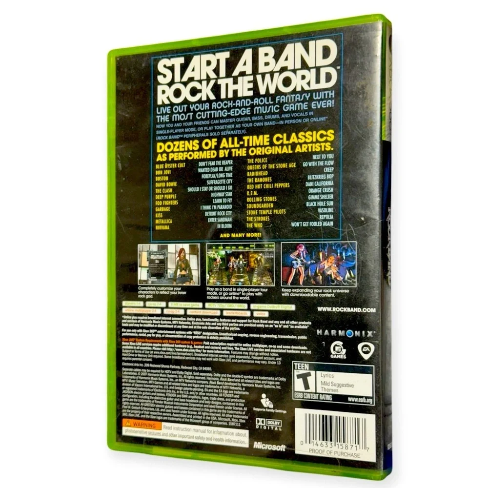 Rock Band for Xbox 360 - Green‎ Case
